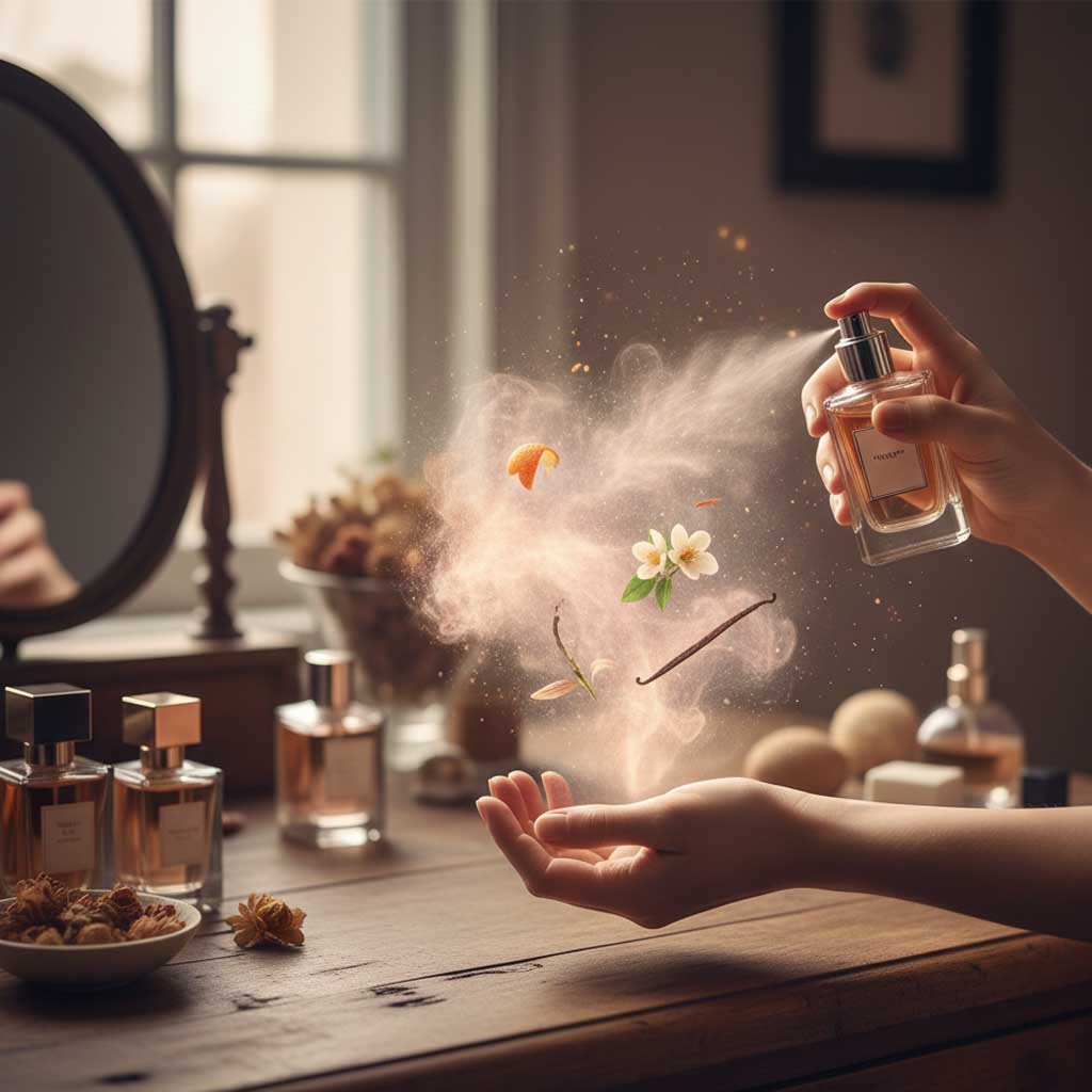 Cómo combinar perfumes: el arte del “layering” en perfumería.